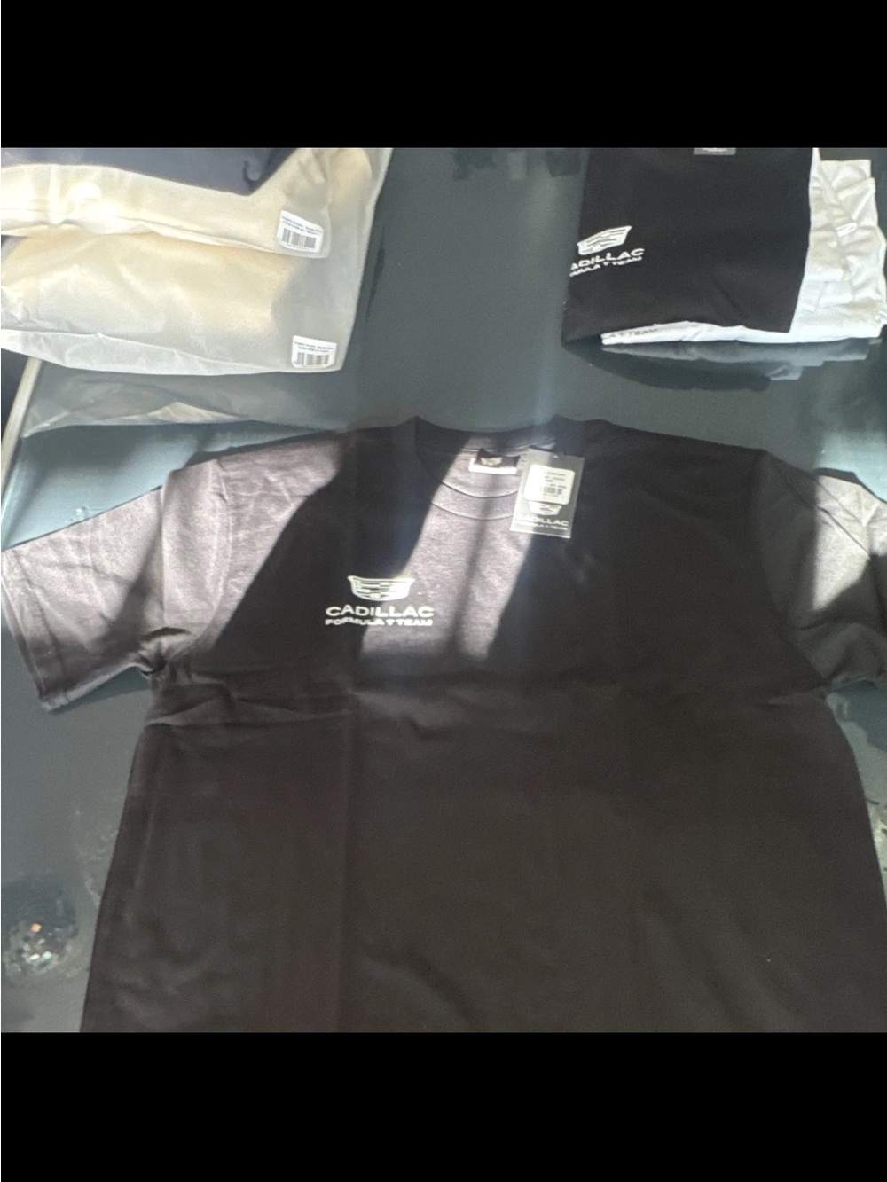 Cadillac F1 Team Black T-Shirt with Branded Tag